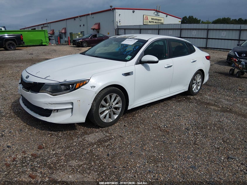 2016 Kia Optima VIN 5XXGT4L33GG024563 IAAI salvage auction — NORMAL WEAR, Clear (Louisiana), sold $225 on 2026-07-17 (photo 2)