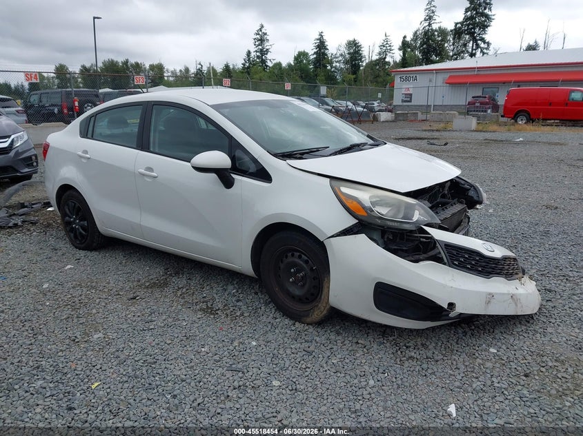 2012 Kia Rio VIN KNADM4A39C6045359 IAAI salvage auction — FRONT END, Bill Of Sale (Washington), sold $200 on 2026-07-29 (photo 1)