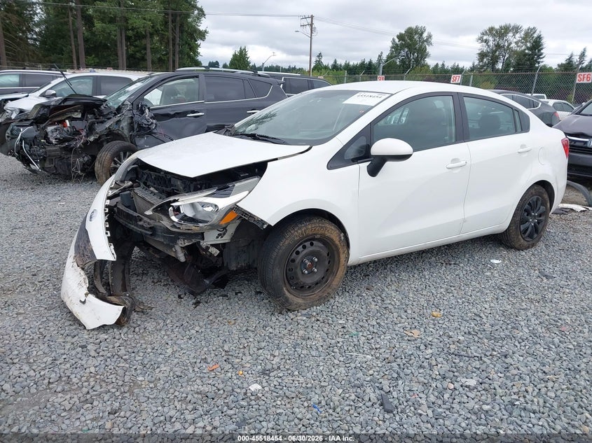 2012 Kia Rio VIN KNADM4A39C6045359 IAAI salvage auction — FRONT END, Bill Of Sale (Washington), sold $200 on 2026-07-29 (photo 2)