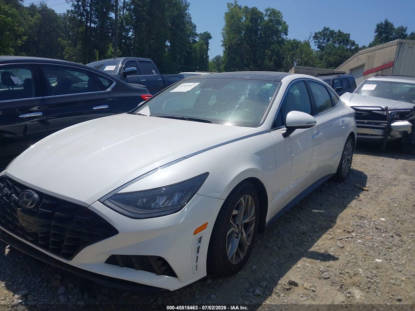 2022 Hyundai Sonata VIN KMHL14JA0NA222186 IAAI salvage auction — RIGHT FRONT, Salvage Title, sold $3,700 on 2026-07-24 (photo 2)