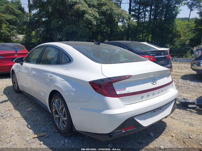 2022 Hyundai Sonata VIN KMHL14JA0NA222186 IAAI salvage auction — RIGHT FRONT, Salvage Title, sold $3,700 on 2026-07-24 (photo 3)