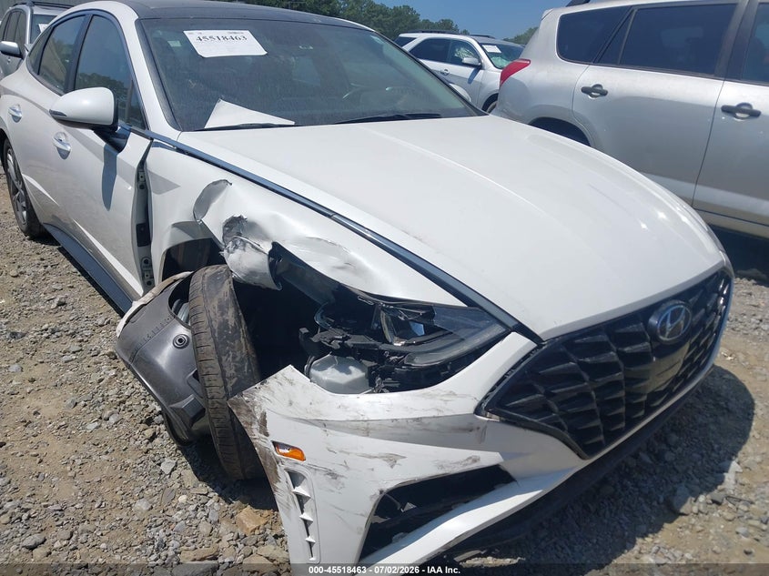 2022 Hyundai Sonata VIN KMHL14JA0NA222186 IAAI salvage auction — RIGHT FRONT, Salvage Title, sold $3,700 on 2026-07-24 (photo 6)