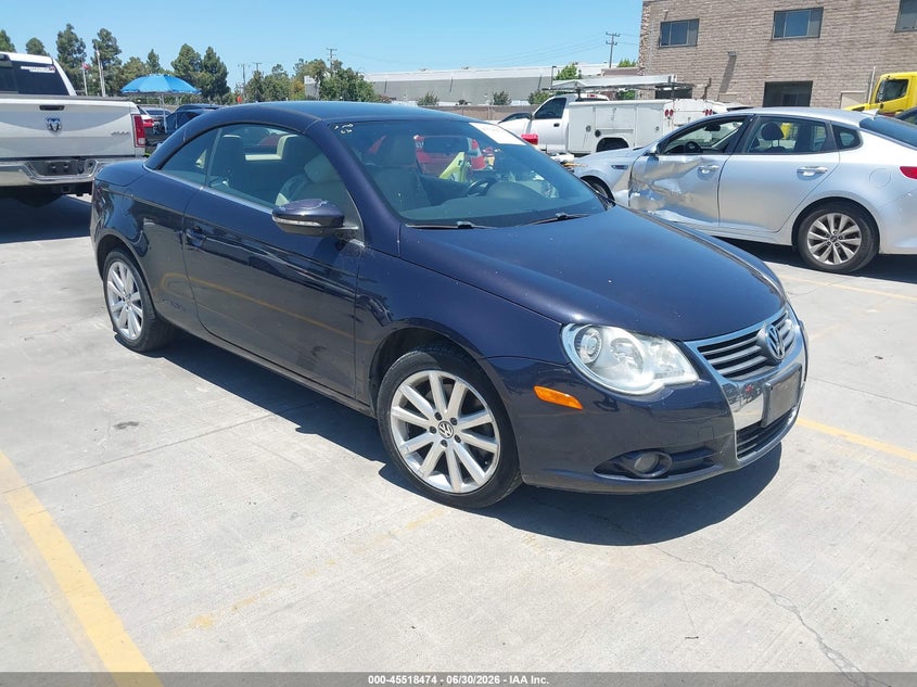 2010 Volkswagen Eos VIN WVWBA7AH7AV023900 IAAI salvage auction — REAR END, Salvage (California), sold $700 on 2026-07-20 (photo 1)