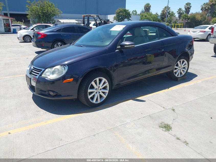 2010 Volkswagen Eos VIN WVWBA7AH7AV023900 IAAI salvage auction — REAR END, Salvage (California), sold $700 on 2026-07-20 (photo 2)