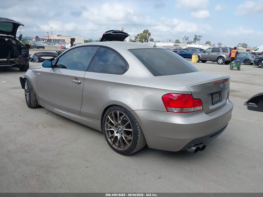 2008 BMW 1 series VIN WBAUC73518VF23163 IAAI salvage auction — LEFT FRONT, Salvage (California), sold $2,150 on 2026-07-16 (photo 3)