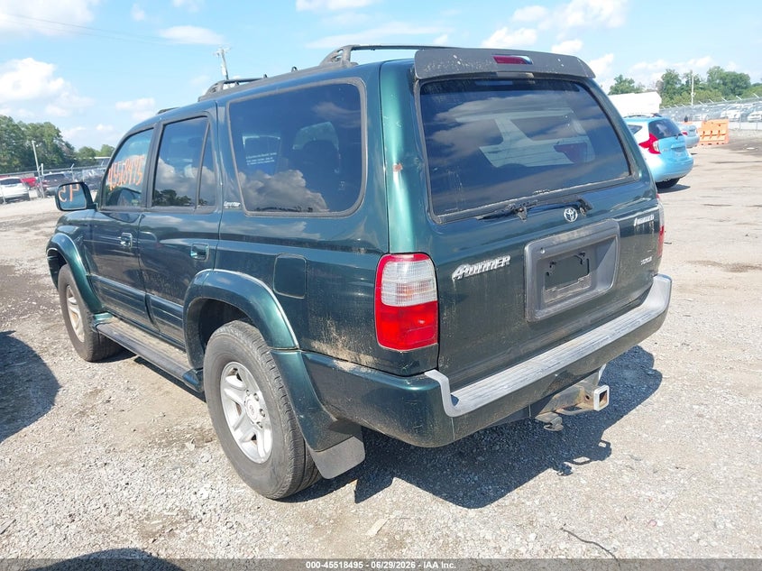 1999 Toyota 4runner VIN JT3GN87R4X0120899 IAAI salvage auction — NORMAL WEAR, Clear (Virginia), sold $2,000 on 2026-07-24 (photo 3)