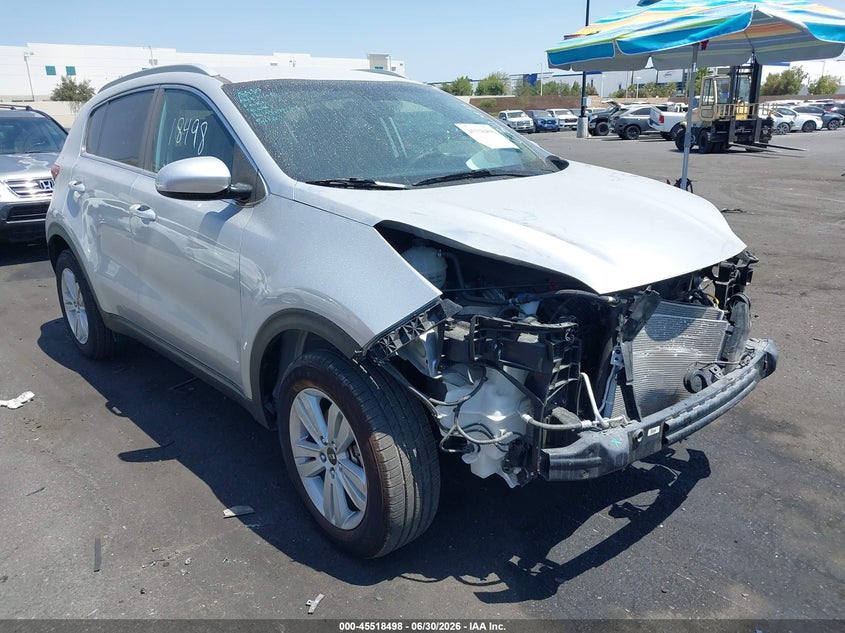 2017 Kia Sportage VIN KNDPM3AC6H7098287 IAAI salvage auction — FRONT END, Salvage Title, sold $3,800 on 2026-07-17 (photo 1)