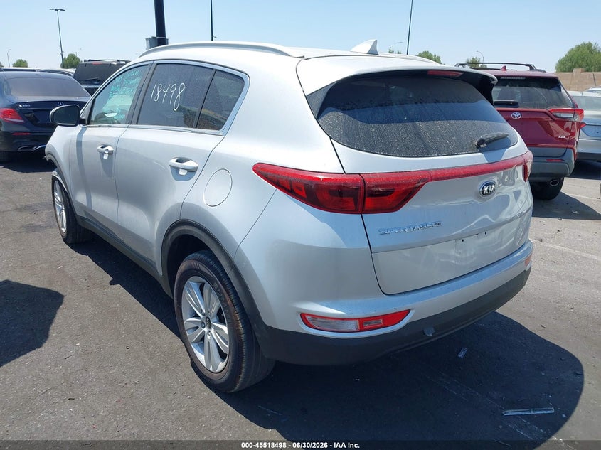 2017 Kia Sportage VIN KNDPM3AC6H7098287 IAAI salvage auction — FRONT END, Salvage Title, sold $3,800 on 2026-07-17 (photo 3)