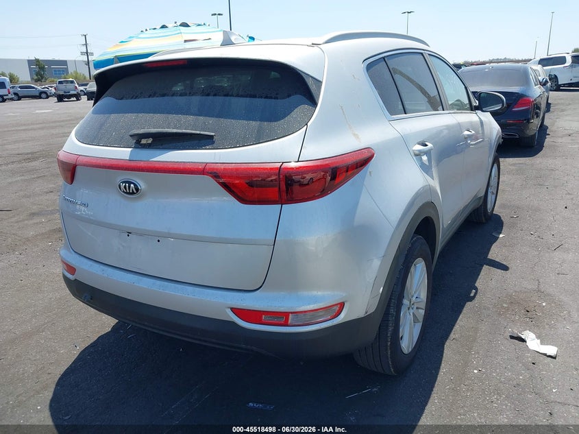 2017 Kia Sportage VIN KNDPM3AC6H7098287 IAAI salvage auction — FRONT END, Salvage Title, sold $3,800 on 2026-07-17 (photo 4)