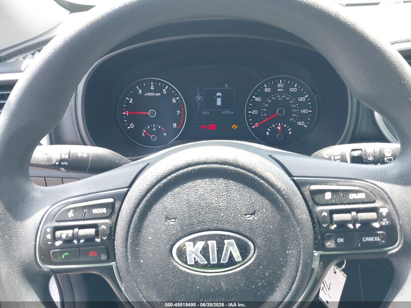 2017 Kia Sportage VIN KNDPM3AC6H7098287 IAAI salvage auction — FRONT END, Salvage Title, sold $3,800 on 2026-07-17 (photo 7)