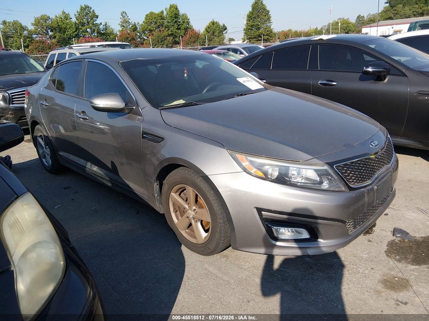 2015 Kia Optima VIN 5XXGM4A70FG387808 IAAI salvage auction — NORMAL WEAR, Clear-Dealer Only (North Carolina), sold $400 on 2026-07-29 (photo 1)
