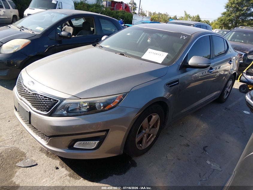 2015 Kia Optima VIN 5XXGM4A70FG387808 IAAI salvage auction — NORMAL WEAR, Clear-Dealer Only (North Carolina), sold $400 on 2026-07-29 (photo 2)