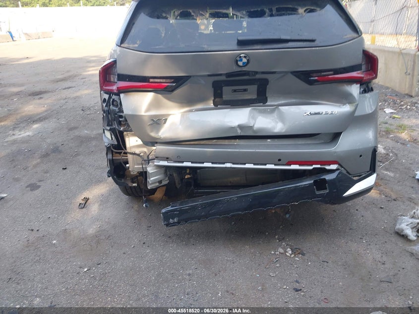2025 BMW X1 VIN WBX73EF04S5255429 IAAI salvage auction — FRONT & REAR, Mv-907A (New York), sold $8,300 on 2026-07-21 (photo 6)
