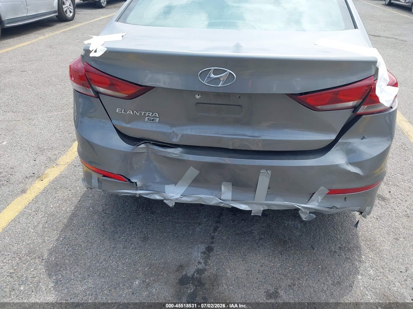 2017 Hyundai Elantra VIN KMHD74LF4HU382568 IAAI salvage auction — REAR END, Salvage (California), sold $1,975 on 2026-07-14 (photo 6)
