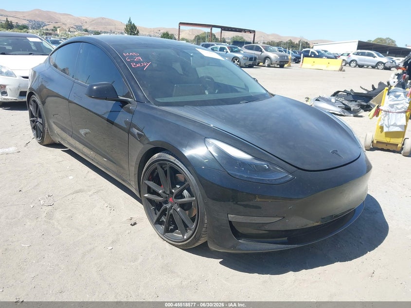 2021 Tesla Model 3 VIN 5YJ3E1EB0MF073665 IAAI salvage auction — REAR END, Salvage (California), sold $10,600 on 2026-07-18 (photo 1)