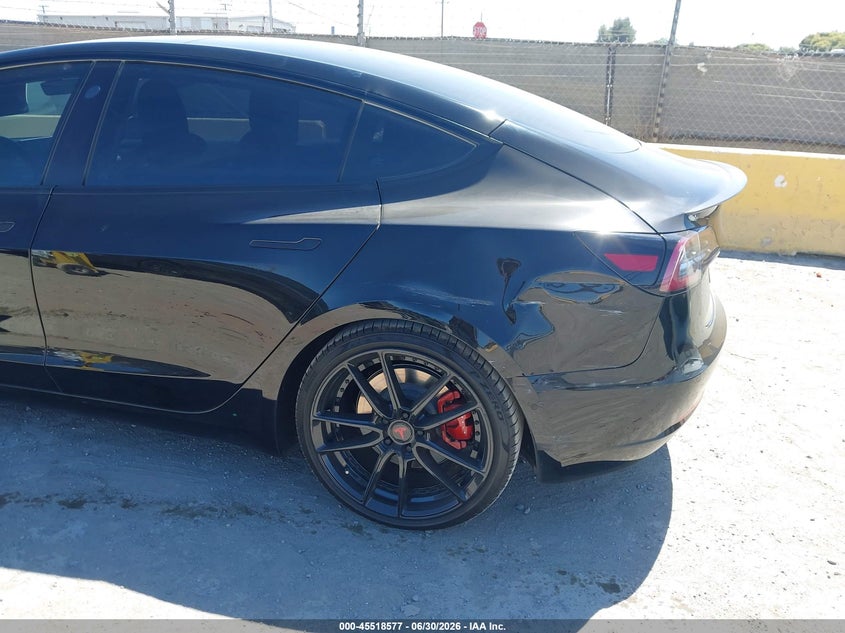 2021 Tesla Model 3 VIN 5YJ3E1EB0MF073665 IAAI salvage auction — REAR END, Salvage (California), sold $10,600 on 2026-07-18 (photo 6)