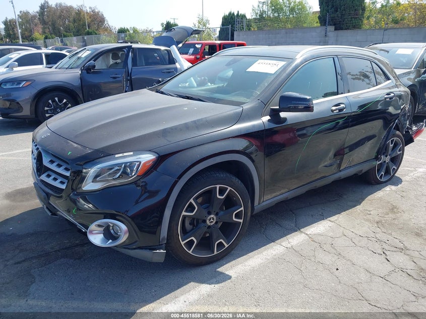2019 Mercedes-benz Gla-klasse VIN WDCTG4GB0KJ589713 IAAI salvage auction — FRONT END, Salvage Title, sold $5,300 on 2026-08-13 (photo 2)