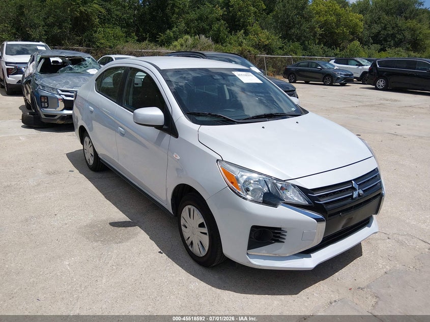 2024 Mitsubishi Mirage VIN ML32FUFJ2RHF15598 IAAI salvage auction — FRONT END, Enterprise Vehicles Clear Only (South Carolina), sold $8,950 on 2026-07-06 (photo 1)