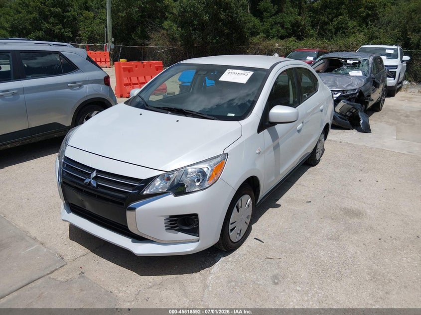 2024 Mitsubishi Mirage VIN ML32FUFJ2RHF15598 IAAI salvage auction — FRONT END, Enterprise Vehicles Clear Only (South Carolina), sold $8,950 on 2026-07-06 (photo 2)