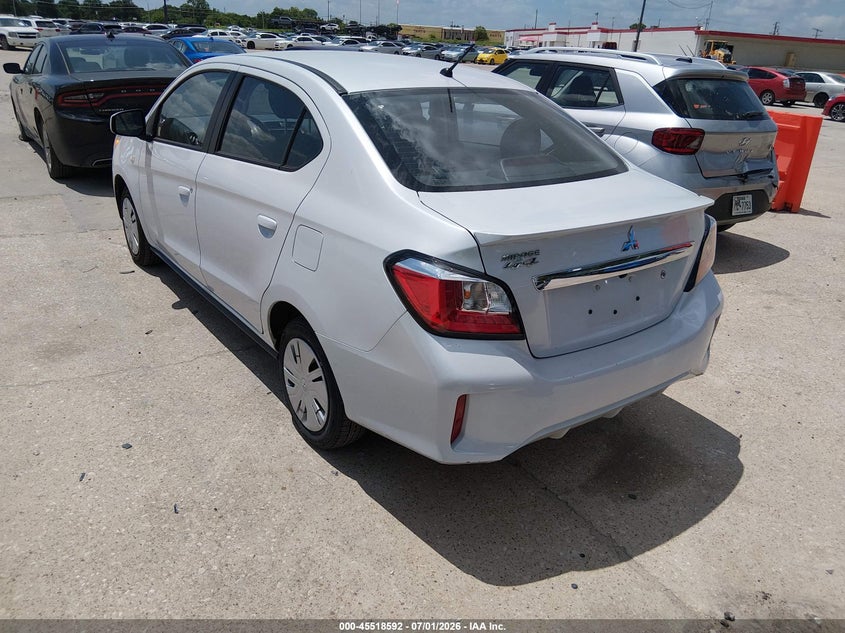 2024 Mitsubishi Mirage VIN ML32FUFJ2RHF15598 IAAI salvage auction — FRONT END, Enterprise Vehicles Clear Only (South Carolina), sold $8,950 on 2026-07-06 (photo 3)