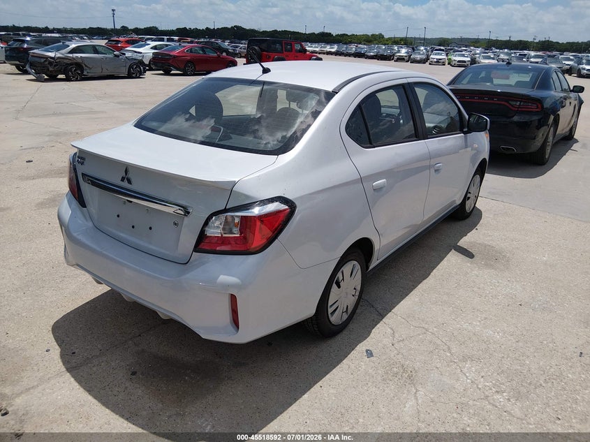 2024 Mitsubishi Mirage VIN ML32FUFJ2RHF15598 IAAI salvage auction — FRONT END, Enterprise Vehicles Clear Only (South Carolina), sold $8,950 on 2026-07-06 (photo 4)