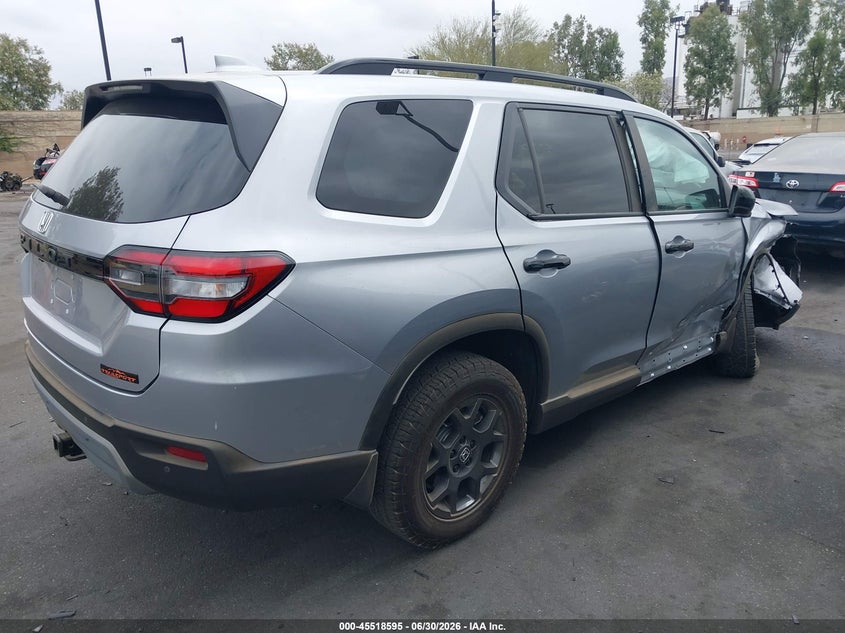 2023 Honda Pilot VIN 5FNYG1H6XPB045746 IAAI salvage auction — RIGHT FRONT, Wait Title, sold $11,750 on 2026-07-31 (photo 4)
