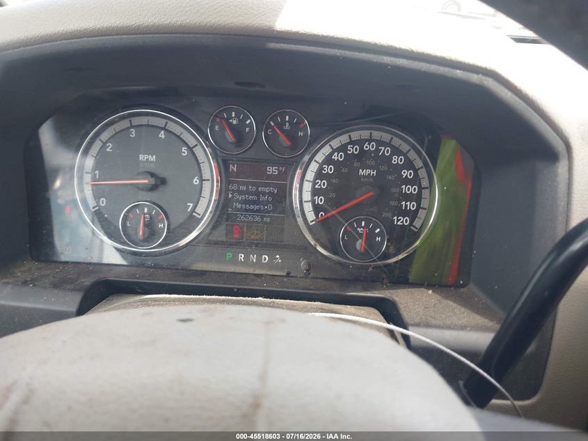 2009 Dodge Ram 1500 VIN 1D3HB18T69S763070 IAAI salvage auction — NORMAL WEAR, Clear (Alabama), sold $1,350 on 2026-08-02 (photo 7)