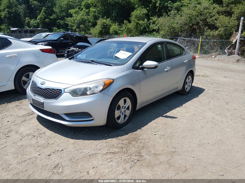 2015 Kia Forte VIN KNAFK4A64F5431500 IAAI salvage auction — ENGINE DAMAGE, Clear (Massachusetts), sold $125 on 2026-07-21 (photo 2)