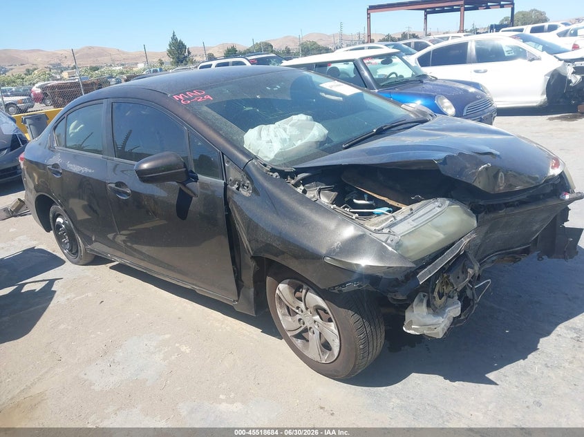 2014 Honda Civic VIN 2HGFB2F5XEH513117 IAAI salvage auction — NORMAL WEAR, Salvage Title - Dealer (California), sold $700 on 2026-07-09 (photo 1)