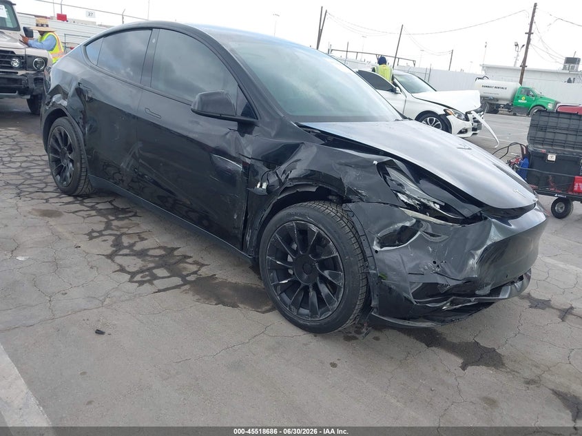 2022 Tesla Model y VIN 7SAYGDEE9NF450347 IAAI salvage auction — RIGHT SIDE, Salvage Title, sold $11,150 on 2026-07-15 (photo 6)