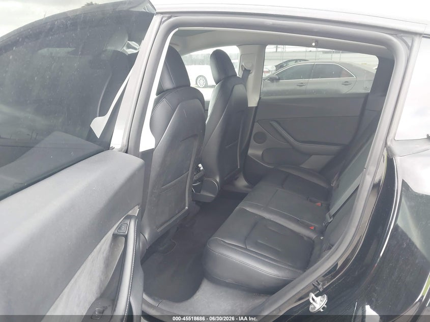 2022 Tesla Model y VIN 7SAYGDEE9NF450347 IAAI salvage auction — RIGHT SIDE, Salvage Title, sold $11,150 on 2026-07-15 (photo 8)
