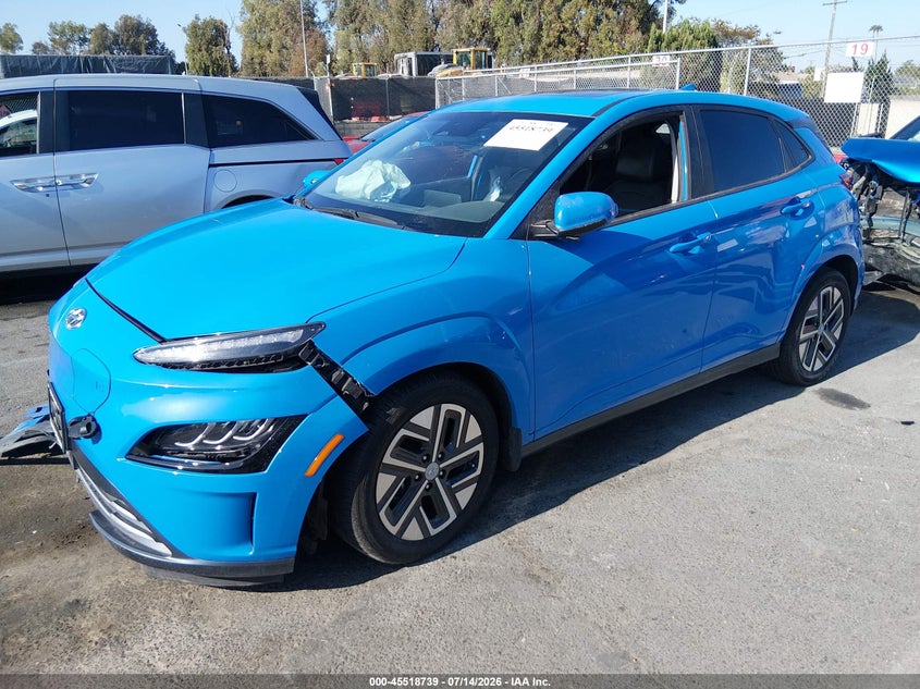 2022 Hyundai Kona VIN KM8K53AG1NU157667 IAAI salvage auction — RIGHT FRONT, Salvage Title, sold $4,250 on 2026-07-31 (photo 2)