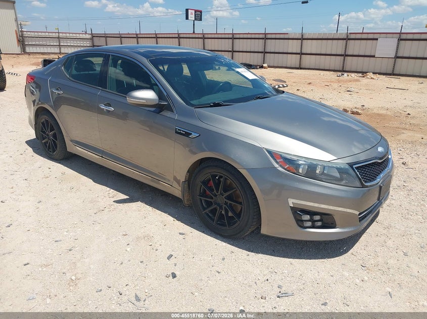 2014 Kia Optima VIN 5XXGR4A6XEG347467 IAAI salvage auction — NORMAL WEAR, Original (Texas), sold $1,250 on 2026-07-16 (photo 1)