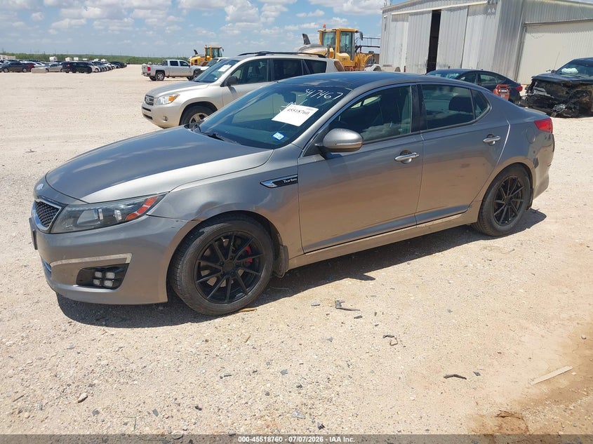 2014 Kia Optima VIN 5XXGR4A6XEG347467 IAAI salvage auction — NORMAL WEAR, Original (Texas), sold $1,250 on 2026-07-16 (photo 2)