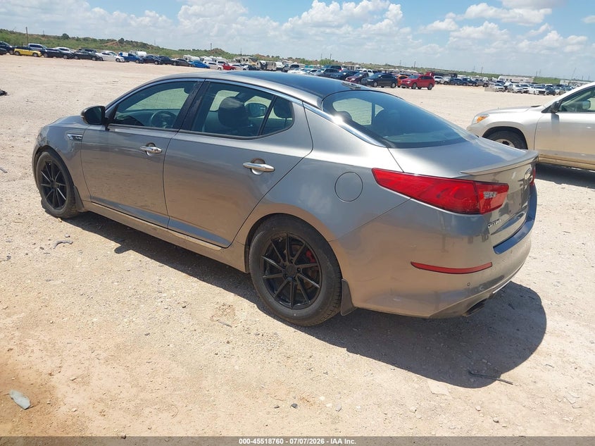 2014 Kia Optima VIN 5XXGR4A6XEG347467 IAAI salvage auction — NORMAL WEAR, Original (Texas), sold $1,250 on 2026-07-16 (photo 3)