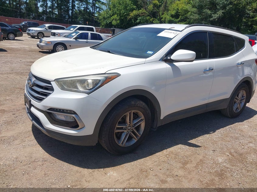 2017 Hyundai Santa fe VIN 5XYZU3LB0HG436492 IAAI salvage auction — FRONT END, Original (Texas), sold $1,800 on 2026-07-23 (photo 2)