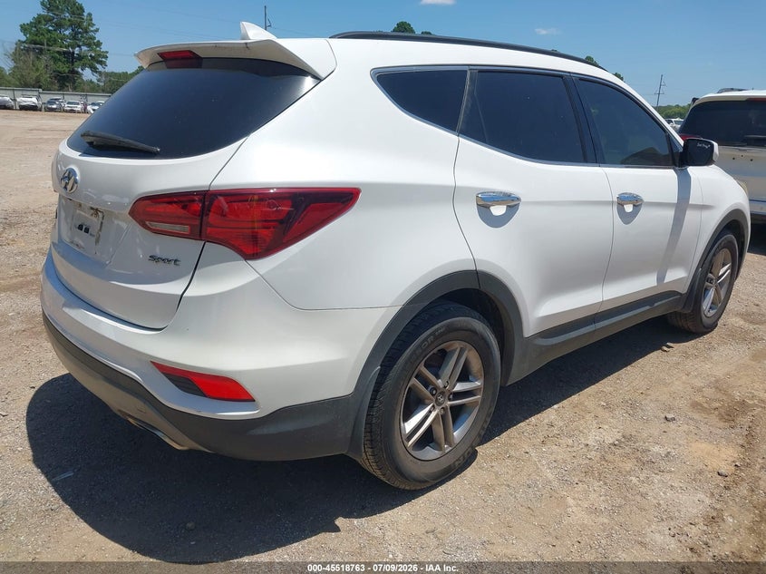 2017 Hyundai Santa fe VIN 5XYZU3LB0HG436492 IAAI salvage auction — FRONT END, Original (Texas), sold $1,800 on 2026-07-23 (photo 4)