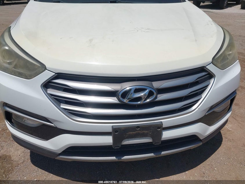 2017 Hyundai Santa fe VIN 5XYZU3LB0HG436492 IAAI salvage auction — FRONT END, Original (Texas), sold $1,800 on 2026-07-23 (photo 6)