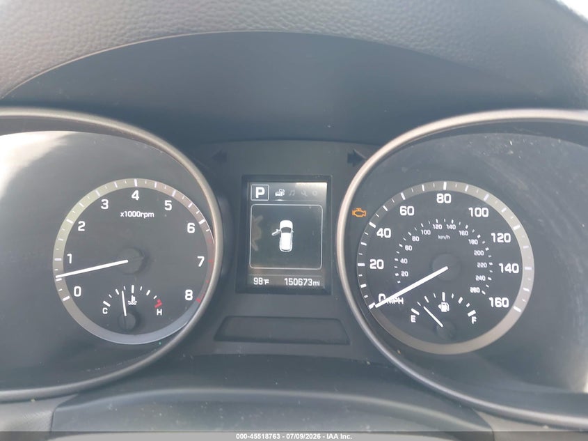 2017 Hyundai Santa fe VIN 5XYZU3LB0HG436492 IAAI salvage auction — FRONT END, Original (Texas), sold $1,800 on 2026-07-23 (photo 7)