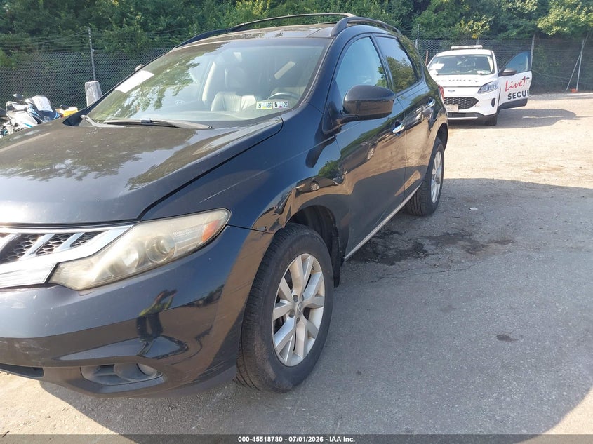 2011 Nissan Murano VIN JN8AZ1MWXBW185824 IAAI salvage auction — NORMAL WEAR, Clear (Pennsylvania), sold $550 on 2026-07-24 (photo 6)