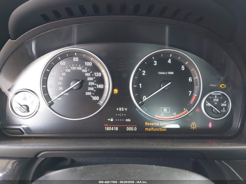 2012 BMW 5 series VIN WBAFR7C57CC810774 IAAI salvage auction — NORMAL WEAR, Clear (Florida), sold $425 on 2026-07-28 (photo 7)