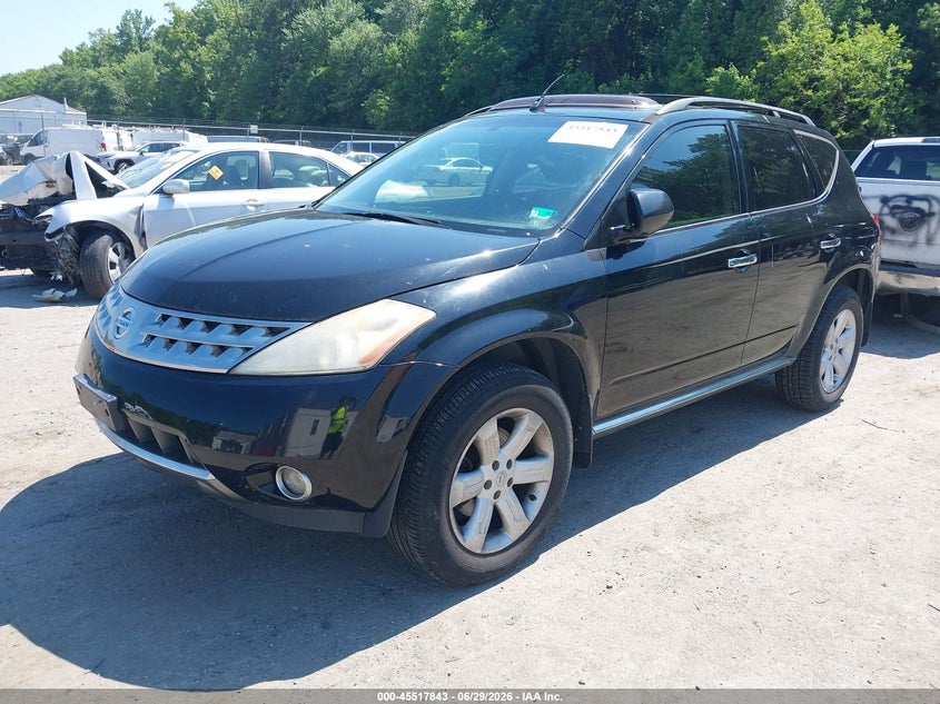 2006 Nissan Murano VIN JN8AZ08W86W538765 IAAI salvage auction — NORMAL WEAR, Clear (Maryland), sold $250 on 2026-07-21 (photo 2)
