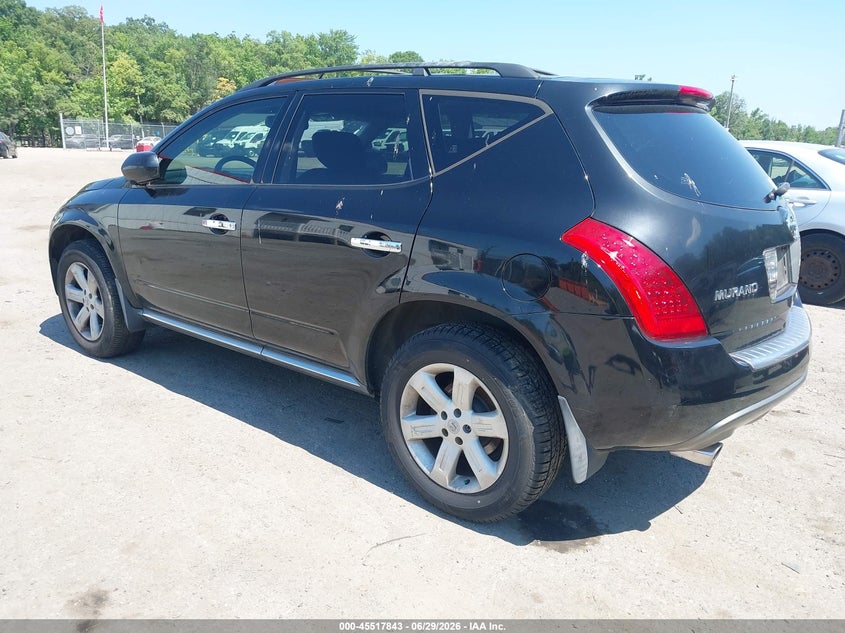 2006 Nissan Murano VIN JN8AZ08W86W538765 IAAI salvage auction — NORMAL WEAR, Clear (Maryland), sold $250 on 2026-07-21 (photo 3)