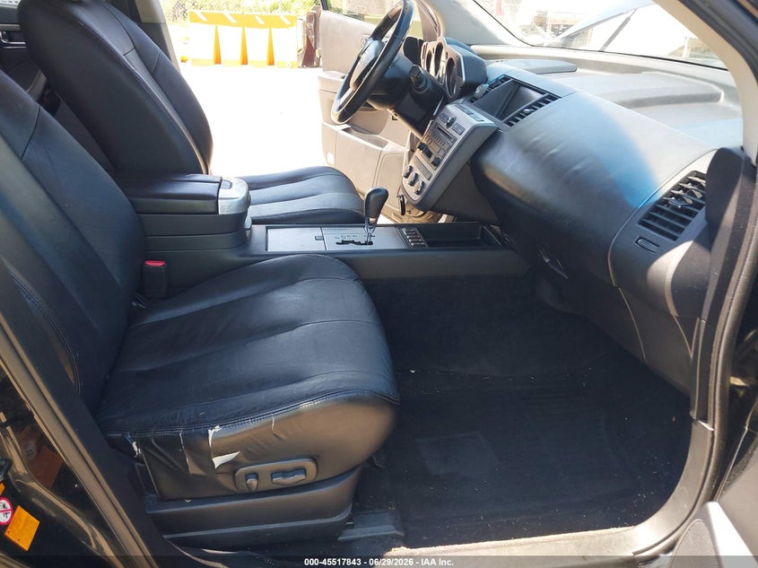 2006 Nissan Murano VIN JN8AZ08W86W538765 IAAI salvage auction — NORMAL WEAR, Clear (Maryland), sold $250 on 2026-07-21 (photo 5)