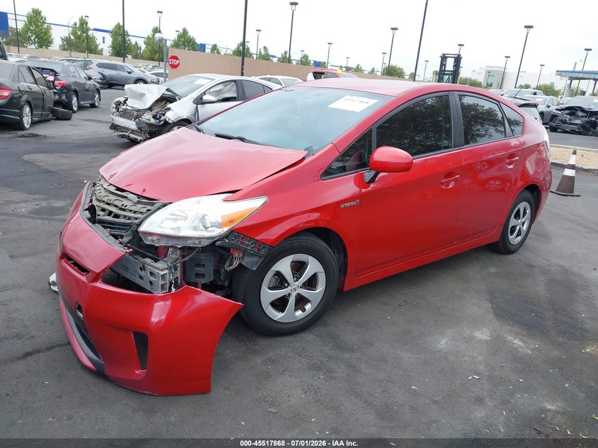 2015 Toyota Prius VIN JTDKN3DUXF0442530 IAAI salvage auction — FRONT END, Salvage Title, sold $25 on 2026-07-24 (photo 2)
