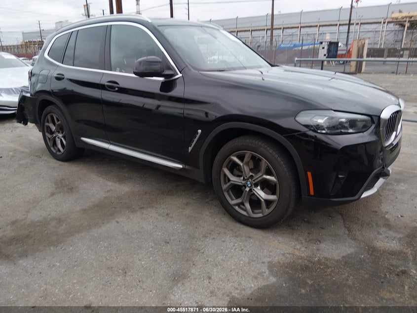 2022 BMW X3 VIN 5UX43DP03N9M66030 — IAAI salvage auction photo