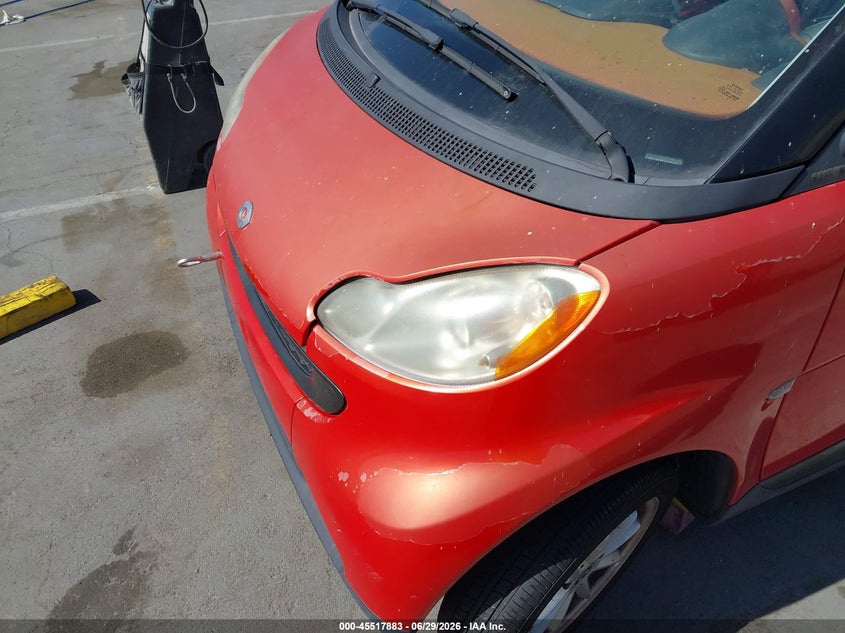 2008 Smart Fortwo VIN WMEEJ31X88K190731 IAAI salvage auction — RIGHT SIDE, Clear - Dealer Only (California), sold $225 on 2026-07-09 (photo 6)