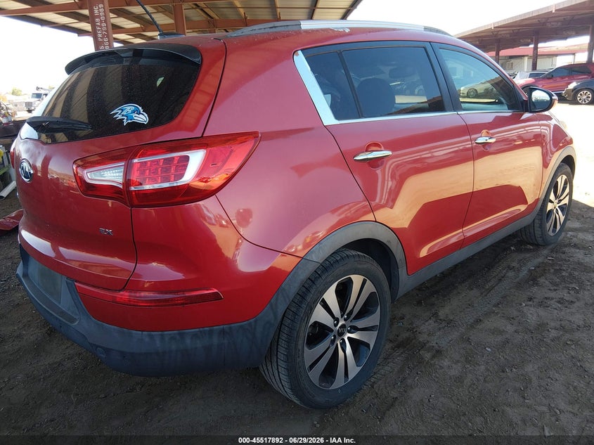 2011 Kia Sportage VIN KNDPC3A27B7070953 IAAI salvage auction — NORMAL WEAR, Clear-Dealer Only (Arizona), sold $1,250 on 2026-07-21 (photo 4)
