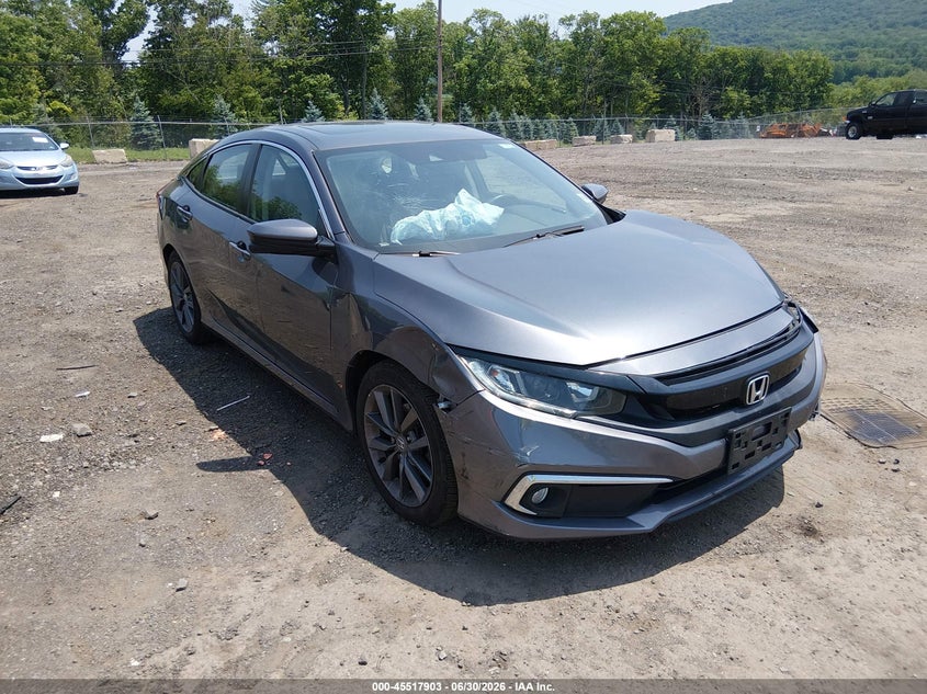 2021 Honda Civic VIN 2HGFC1F77MH705991 IAAI salvage auction — LEFT FRONT, Salvage Title, sold $5,050 on 2026-07-17 (photo 1)