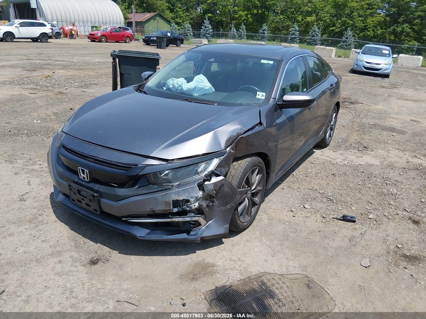2021 Honda Civic VIN 2HGFC1F77MH705991 IAAI salvage auction — LEFT FRONT, Salvage Title, sold $5,050 on 2026-07-17 (photo 2)